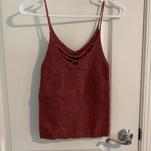Women’s American Eagle pink knitted tank top